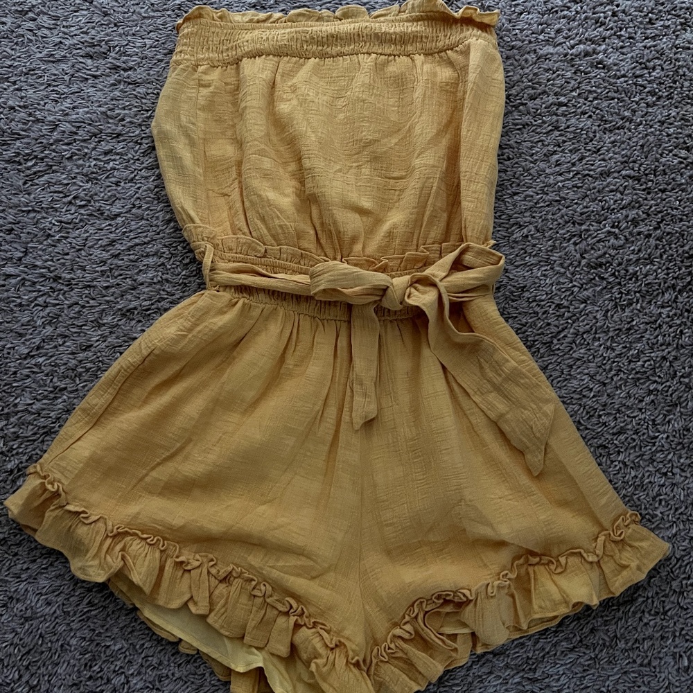 Selfie Leslie Medium Yellow Romper